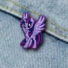 Interesante Insignia Broche de Dibujo Animado Pony Mochila Bolso Escolar Decoración Bolsas de Lona Accesorios Goma Suave Pin de Broche Lindo