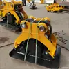Compactador vibratorio hidráulico para excavadora, compactador de placa plana para excavadora, accesorio compactador vibratorio para relleno de zanjas y pendientes, exportación