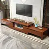 Novo conjunto de rack para TV e mesa de centro em madeira maciça, estilo moderno chinês, extensível, adequado para espaços pequenos, armário de chão para sala de estar