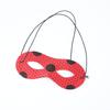 Máscara de fieltro de lunares rojo y negro para Halloween, monocromática, simple, regalo, niños, accesorios para disfraz de escenario, venta al por mayor