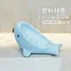 Suporte de Sabão Criativo de Baleia para Banheiro Doméstico, Porta-Sabonete com Drenagem, Porta-Objetos de Banheiro Fofo de Desenho Animado