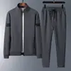 Roupa esportiva plus size de meia-idade Masculina Moletom Primavera e Outono Jaqueta Casual Solta Roupas de Outono para Homens de Meia-idade