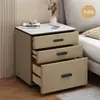 Nueva mesita de noche inteligente antirrobo para dormitorio, no requiere instalación, mueble de noche de madera maciza para uso doméstico, gabinete de almacenamiento multifuncional, seguro
