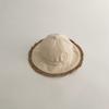Sombrero de Bebé de un Panel Primavera y Otoño Parasol Lindo Dulce Sombrero de Pescador de Princesa Sombrero de Cuenca de Cornisa Grande de Estilo Occidental para Bebé