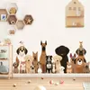 Adesivos de Parede de Cachorro Fofo de Desenho Animado Decalques de Animais Removíveis Decoração de Parede Autoadesiva para Decoração de Quarto de Banheiro Sala de Estar