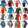 Ropa Fox Downhill Ropa de Ciclismo para Bicicleta de Montaña Tops para Hombre de Manga Larga Verano Ropa para Motocicleta Todoterreno Transpirable de Secado Rápido