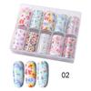 Nail Art Transfronteiriço Flor Estrela Papel de Transferência Papel Japonês 10 Cores Conjunto Estrela Papel de Transferência de Unhas Nail Art Jóias
