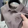 Nueva Camisa Polo de Negocios para Hombre de Verano con Cuello Camisero, Ropa de Manga Corta para Hombre, Camiseta Bordada Informal Versátil de Manga Corta para Hombre al por Mayor