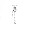Conjunto de Talheres de Aço Inoxidável 410 Faca em Forma de Diamante, Garfo e Colher 5 Peças Hotel Comida Ocidental Faca de Bife de Alto Valor Colher e Garfo de Sobremesa