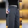 Pantalones Casuales Nuevos de Otoño con Múltiples Bolsillos para Hombre, Sueltos, Versátiles, Caídos, Resistentes a las Arrugas, Pierna Recta para Hombre
