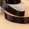 Fita de bolinhas finas 25mm38mm, fita de cetim de bolinhas, material para acessório de cabelo laço feito à mão, fita para acessório de sapato, roupa e chapéu