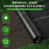 Tela negra y verde para control de malezas, película para control de malezas, tela de PE para control de malezas, película de cobertura para jardinería, tela para control de malezas de plantación, transfronterizo