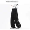 Pantalones Deportivos Sueltos con Raya Lateral para Hombre de Calle, Pantalones Casuales, Nueva Tendencia de Primavera y Otoño Marca Simple Pantalones de Pierna Ancha
