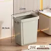 Papelera Cuadrada Comercial para Oficina, Cubo de Basura de Gran Capacidad para Cocina del Hogar, Contenedor de Residuos Sanitarios sin Tapa