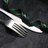 Juego de Cubiertos de Acero Inoxidable Hotel Western Cuchillo para Bistec Tenedor Cuchara Restaurante Cuchara para Postre Tenedor Hogar Cuchara para Niños