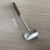 Pala para Champiñones Acero Inoxidable Pala Pequeña para Olla Cuchara para Saltear Doméstica Pala para Saltear Sartén Antiadherente Resistente a Altas Temperaturas Sartén de Hierro Pala para Saltear Utensilios de Cocina Anti-escaldaduras