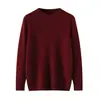 Suéter de Cashmere Puro de Alta Qualidade e Luxo Baicaierong Outono/Inverno 2026 para Homens, Suéter de Tricô Pulôver com Gola Redonda