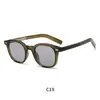 Gafas de Sol Oversize de Moda con Remaches, Varilla Plana, Protección UV, para Conducir y Ciclismo, Propionato TR, Gafas de Sol con Varilla Insertada