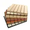 Painéis Absorventes de Som para Decoração de Parede, Cerâmica Alumínio Madeira Núcleo Vermelho Painéis à Prova de Som Perfurados Retardantes de Chama para Decoração de KTV, Escola e Sala de Conferências