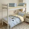 Nuevo Modelo 2026 Conjunto de Tres Piezas Color Sólido Bicolor 100% Algodón para Estudiantes, Compra Única para Dormitorio Universitario Conjunto de Seis Piezas 100% Algodón