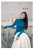 Outono/Inverno 2026 Fábrica de Tricô Puyuan Estilo Coreano Gola Alta Lã 100% Camada Base Fio Dopamina Yangzi Lavável à Máquina Suéter