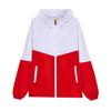 Chaquetas Deportivas Personalizadas con Bordado de Logo para Actividades de Team Building, Chaquetas con Capucha de Bloques de Color Modernas con Logo Personalizado