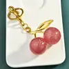 Venta Directa de Fábrica Personalizada Llavero de Cereza Colgante para Bolso Accesorios para Bolsos de Mujer Llavero de Coche Exquisito Venta Caliente Transfronteriza