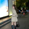Gabardina casual holgada estilo coreano para mujeres petite, nuevo diseño ajustado para primavera y otoño 2026