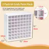 Prateleira de Armazenamento de Tintas Amazon Grande Capacidade Montada na Parede Prateleira de Tintas para Artesanato Prateleira de Armazenamento de Frascos de Tinta Prateleira de Mesa para Tintas a Óleo