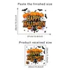 Papel de Parede de Abóbora Fantasma de Halloween Transfronteiriço Atmosfera de Feriado Familiar Pintura Decorativa Morcego Wabi-Sabi Horror Autoadesivo