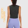 Nuevo Chaleco Deportivo Catiónico para Mujer Running Fitness Top Ombliguero Sin Mangas Entrenamiento Yoga Ropa Chaleco Mujer