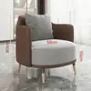 Conjunto de Sofá de Um Lugar de Luxo e Mesa de Centro para Lazer, Recepção de Hotel, Escritório, Sala de Vendas, Mesas e Cadeiras de Reunião, Salão de Beleza