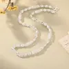 Collar de Linterna, Rústico y Dominante, Moderno Estilo Europeo, Americano y Coreano Plata de Longitud Media Chapado en Plata Joyería de Nicho de Alta Gama para Hombres