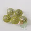 90 Piezas 16mm amarillo transparente semillas de sésamo cuentas de vidrio 1.6cm coloridas amarillas bolitas de sésamo decorativas bola 500g
