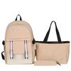 Nueva mochila escolar estilo preppy coreano para niños de primaria, mochila escolar de tres piezas, mochila multifuncional de gran capacidad