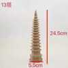 Madera de Durazno 7 Pisos 9 Pisos 11 Pisos 13 Pisos Torre Wenchang Tallado en Madera Adornos Artesanías Adornos para Exámenes de Oficina Venta al por Mayor