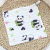 Toalla de saliva con estampado de gasa de burbujas de seis capas de algodón de alta densidad para niños, para uso diario, con dibujos animados para bebés, toalla cuadrada pequeña para lavado de cara