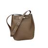 Bolsa Kelly Bucket de Couro Bovino de Primeira Camada, Bolsa Feminina de Couro Genuíno de Grande Capacidade, Bolsa de Ombro Versátil com Alça Larga, Bolsa Transversal