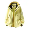 Conjunto de dos piezas de chaqueta de plumón para hombre estilo Luotuo 3 en 1 para exteriores, chaqueta de montañismo cálida, impermeable y a prueba de viento para mujer