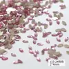 2*4mm tamanho pequeno olho de cavalo prego chato broca de unha rede vermelha mini super flash vidro colorido broca de unha joia atacado