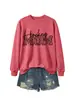 MAMÁ DE HOCKEY Tienda Independiente de Amazon Wish Sudadera de Manga Larga con Cuello Redondo para Mujer, Moda Versátil y Cómoda para Otoño e Invierno