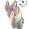 Sujetador Ajustable Transfronterizo para Mujeres con Tallas de Busto Grandes, Minimizador de Apariencia, Anti-Caída, Talla Grande, Sin Costuras, Recogedor Lateral del Pecho, Sujetador para Mujer, Push-Up