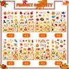 Pegatinas del Día de Acción de Gracias Pegatinas del Día de Acción de Gracias para Niños Pegatinas de Hojas de Frutas de Otoño Pegatinas para Tarjetas y Cuentas a Mano Pegatinas de Juguete