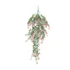 Amazon Transfronterizo 69 Malla Eucalipto Camelia Flor de Plástico Colgante de Pared Decoración Hogar Sala de Estar Jardinería Plantas Verdes Artificiales