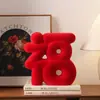 Adornos Creativos Estéreo de Bendición de Año Nuevo, Decoración de Alto Nivel para la Sala de Estar, Entrada, Mueble de TV en Nochevieja, Regalo de Inauguración de Casa