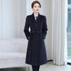 Abrigo de Lana Ropa de Negocios Ropa de Trabajo de Banco Recepción de Hotel Cajero Abrigo de Longitud Media Ropa de Otoño e Invierno para Hombres y Mujeres
