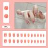 Doce e gentil branco doce menina Nail Art Nail Patch Terminado Advanced Sense Fake Nail Removível Wearable