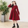 Vestidos para Niñas, Ropa de Felicitaciones de Año Nuevo de Otoño, Ropa de Año Nuevo para Niños Medianos y Grandes, Vestidos de Año Nuevo Rojos de Primavera de Moda para Niñas, Faldas