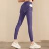 Calça Esportiva Fitness Feminina Dois em Um com Bolsos Laterais, Calça Longa para Corrida, Calça Profissional de Pilates e Yoga para Primavera, Tamanho Plus