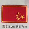 Bandeira bordada em computador autoproduzida estrela de cinco pontas adesivos de tecido roupas bolsas acessórios para casa acessórios diy atacado
